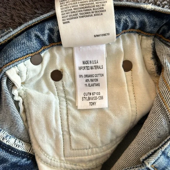 AGOLDE Toni Mid Rise Jeans in Dime size 26 NWOT - Picture 7 of 7